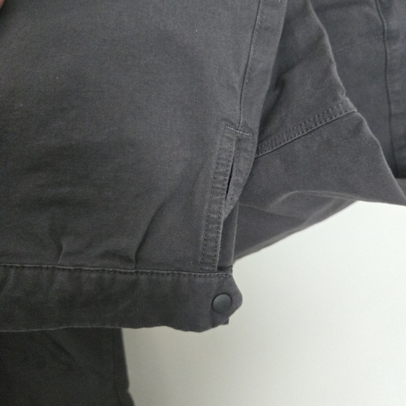 Patagonia elastic band cotton canvas hiking pants with pockets dark gray 8 - Picture 4 of 7